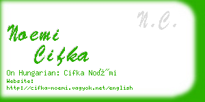 noemi cifka business card